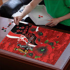 Sydney Swans ANZAC Personalised Puzzle Lest We Forget Poppy Camo