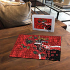 Sydney Swans ANZAC Personalised Puzzle Lest We Forget Poppy Camo