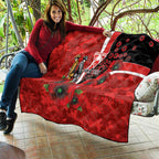 Sydney Swans ANZAC Personalised Quilt Lest We Forget Poppy Camo