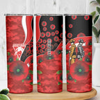 Sydney Swans ANZAC Personalised Skinny Tumbler Lest We Forget Poppy Camo