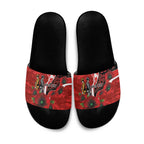 Sydney Swans ANZAC Personalised Slide Sandals Lest We Forget Poppy Camo