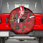 Sydney Swans ANZAC Personalised Spare Tire Cover Lest We Forget Poppy Camo
