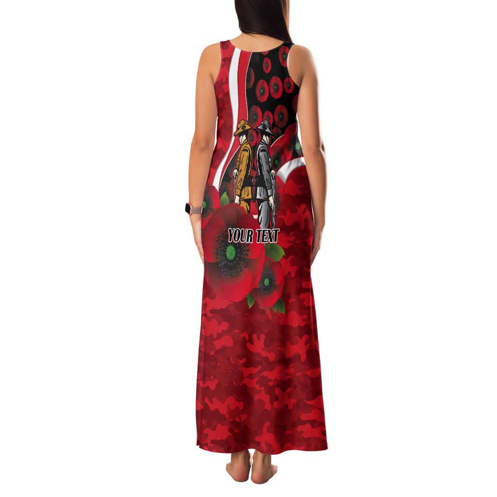 Sydney Swans ANZAC Personalised Tank Maxi Dress Lest We Forget Poppy Camo