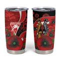 Sydney Swans ANZAC Personalised Tumbler Cup Lest We Forget Poppy Camo