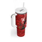 Sydney Swans ANZAC Personalised Tumbler With Handle Lest We Forget Poppy Camo
