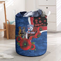 Western Bulldogs ANZAC Personalised Laundry Basket Lest We Forget Poppy Camo