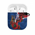 Western Bulldogs ANZAC Personalised AirPods Case Lest We Forget Poppy Camo