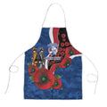 Western Bulldogs ANZAC Personalised Apron Lest We Forget Poppy Camo