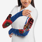 Western Bulldogs ANZAC Personalised Arm Sleeves Lest We Forget Poppy Camo
