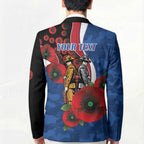 Western Bulldogs ANZAC Personalised Blazer Lest We Forget Poppy Camo