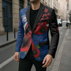 Western Bulldogs ANZAC Personalised Blazer Lest We Forget Poppy Camo
