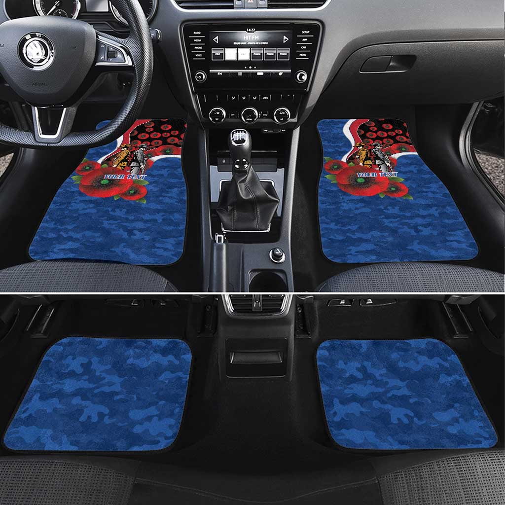 Western Bulldogs ANZAC Personalised Car Mats Lest We Forget Poppy Camo