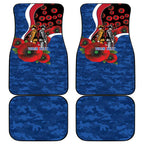 Western Bulldogs ANZAC Personalised Car Mats Lest We Forget Poppy Camo