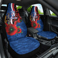 Western Bulldogs ANZAC Personalised Car Seat Cover Lest We Forget Poppy Camo