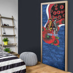 Western Bulldogs ANZAC Personalised Door Cover Lest We Forget Poppy Camo