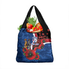 Western Bulldogs ANZAC Personalised Grocery Bag Lest We Forget Poppy Camo