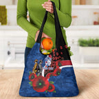 Western Bulldogs ANZAC Personalised Grocery Bag Lest We Forget Poppy Camo