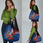Western Bulldogs ANZAC Personalised Grocery Bag Lest We Forget Poppy Camo