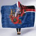 Western Bulldogs ANZAC Personalised Hooded Blanket Lest We Forget Poppy Camo