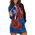 Western Bulldogs ANZAC Personalised Hoodie Dress Lest We Forget Poppy Camo
