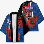 Western Bulldogs ANZAC Personalised Kimono Lest We Forget Poppy Camo