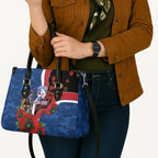 Western Bulldogs ANZAC Personalised Leather Bag Lest We Forget Poppy Camo