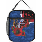 Western Bulldogs ANZAC Personalised Lunch Bag Lest We Forget Poppy Camo