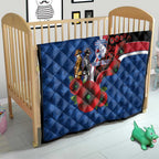 Western Bulldogs ANZAC Personalised Quilt Lest We Forget Poppy Camo