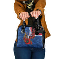 Western Bulldogs ANZAC Personalised Shoulder Handbag Lest We Forget Poppy Camo