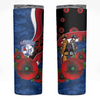 Western Bulldogs ANZAC Personalised Skinny Tumbler Lest We Forget Poppy Camo