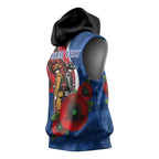Western Bulldogs ANZAC Personalised Sleeveless Hoodie Lest We Forget Poppy Camo