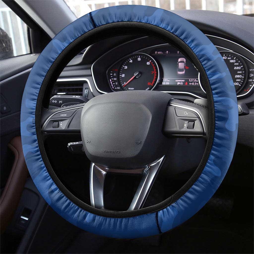 Western Bulldogs ANZAC Steering Wheel Cover Lest We Forget Poppy Camo