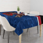 Western Bulldogs ANZAC Personalised Tablecloth Lest We Forget Poppy Camo