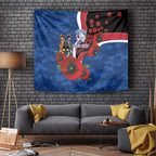 Western Bulldogs ANZAC Personalised Tapestry Lest We Forget Poppy Camo