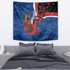 Western Bulldogs ANZAC Personalised Tapestry Lest We Forget Poppy Camo