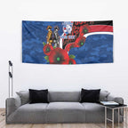 Western Bulldogs ANZAC Personalised Tapestry Lest We Forget Poppy Camo