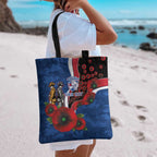 Western Bulldogs ANZAC Personalised Tote Bag Lest We Forget Poppy Camo