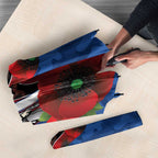 Western Bulldogs ANZAC Personalised Umbrella Lest We Forget Poppy Camo