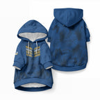 Parramatta Eels Rugby Pet Hoodie Simple Hawaiian Palms Leaf