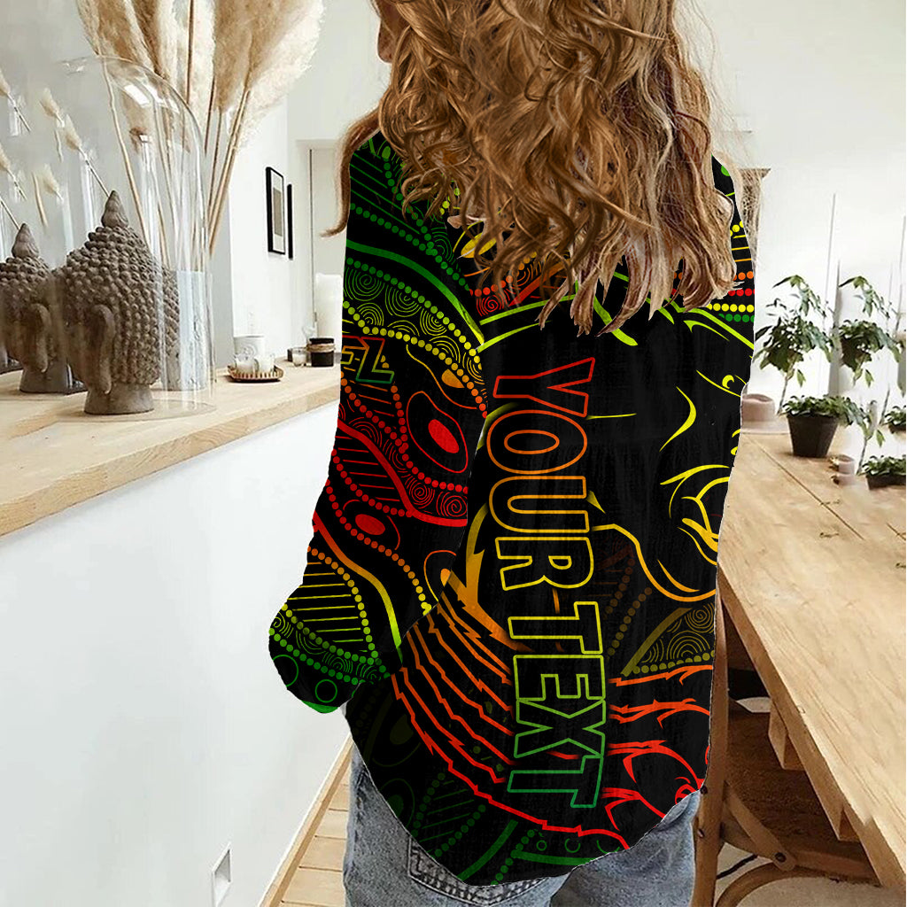 2023 Panthers NRL Women Casual Shirt Aboriginal Founded 1966 LT9