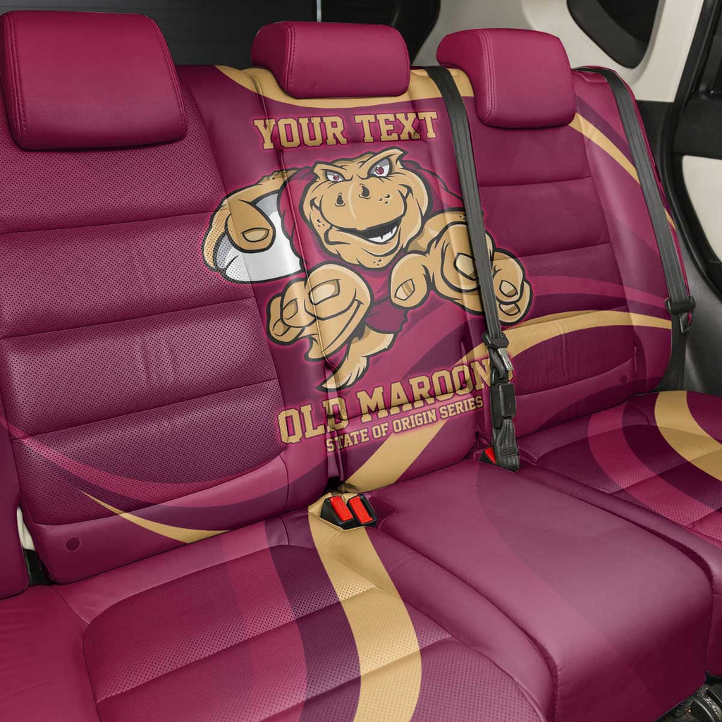 Custom QLD Maroons Cane Toad Back Car Seat Cover Queensland Origin No1