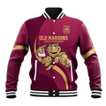 Custom QLD Maroons Cane Toad Baseball Jacket Queensland Origin No1