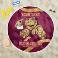 Custom QLD Maroons Cane Toad Beach Blanket Queensland Origin No1
