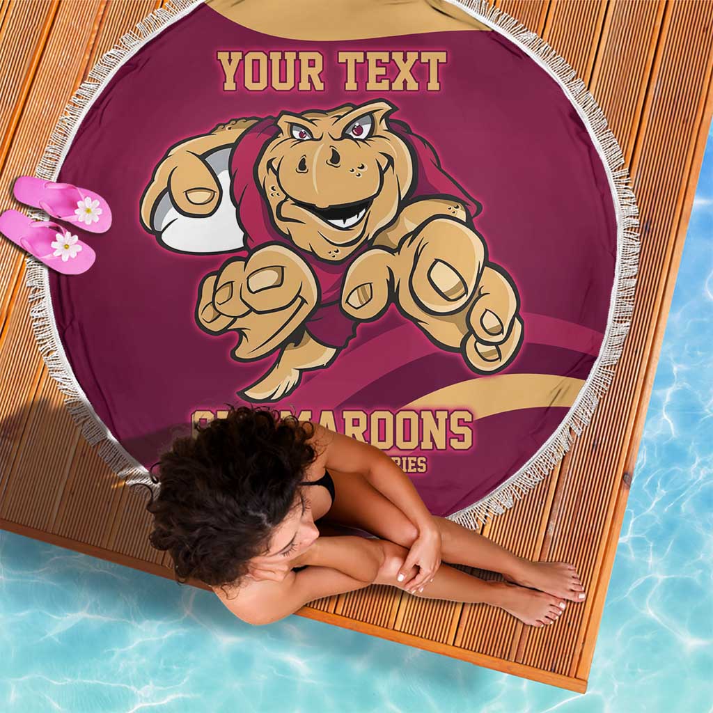 Custom QLD Maroons Cane Toad Beach Blanket Queensland Origin No1