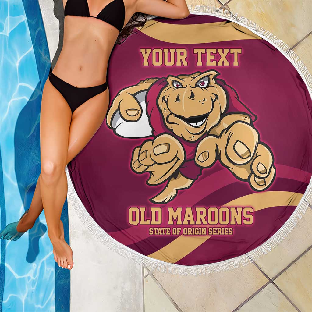 Custom QLD Maroons Cane Toad Beach Blanket Queensland Origin No1