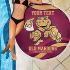 Custom QLD Maroons Cane Toad Beach Blanket Queensland Origin No1