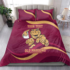 Custom QLD Maroons Cane Toad Bedding Set Queensland Origin No1