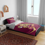 Custom QLD Maroons Cane Toad Bedding Set Queensland Origin No1