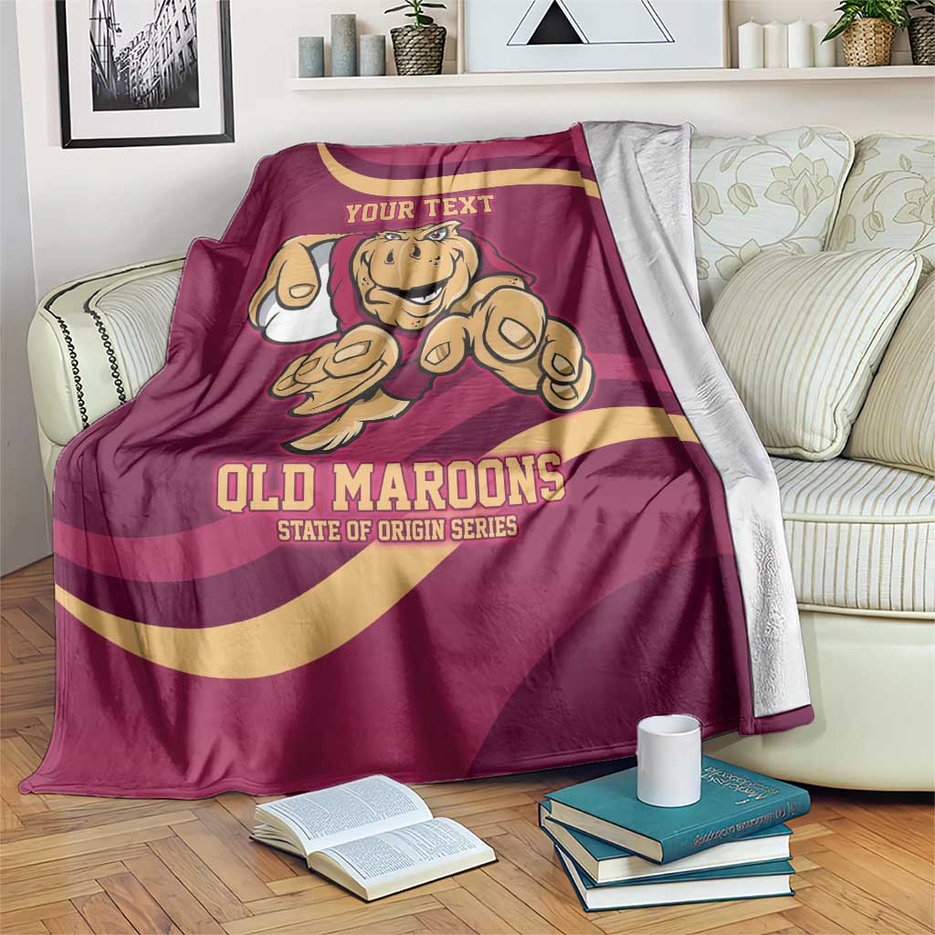 Custom QLD Maroons Cane Toad Blanket Queensland Origin No1