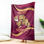 Custom QLD Maroons Cane Toad Blanket Queensland Origin No1
